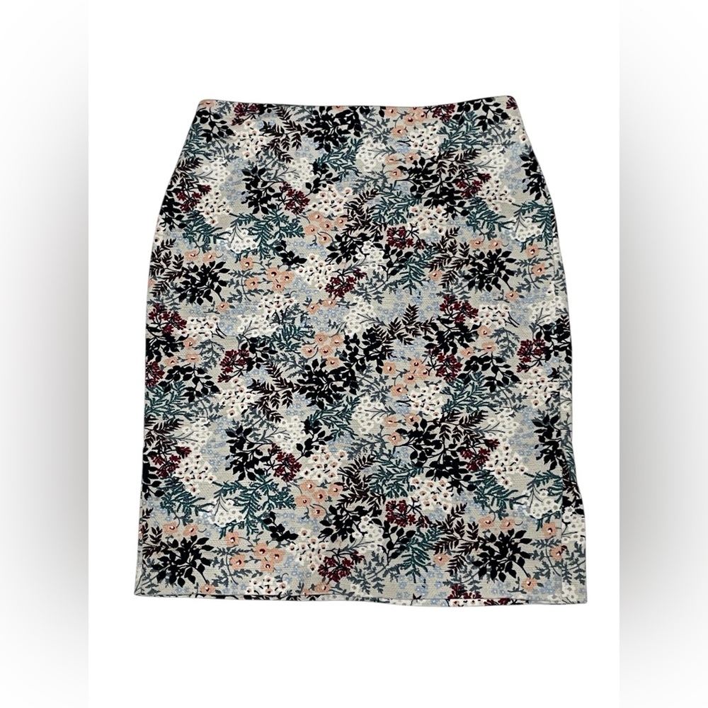 LOFT Pencil Skirt floral pattern